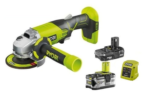 Ryobi angle grinder. Мини болгарка ryobi. Аккумуляторная болгарка ryobi. Аккумуляторная болгарка риоби. Ryobi one+ r18pd7 кейс.
