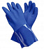 Перчатки КНР резиновые вспен., длинный рукав, синие