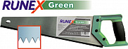 Ножовка по дереву Runex Green 400мм крупный зуб (48 шт) - фото