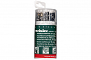 Набор сверл по металлу, камню Metabo 18шт (3-10мм) пласт. коробка - фото