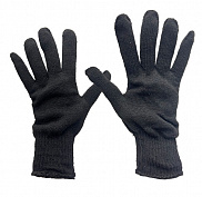 Перчатки КНР черные(серые), без ПВХ, ЗИМА - фото