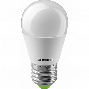 Лампа светодиодная , шар (А60), 15 Вт, E27, 6500K .белый ОНЛАЙТ - фото