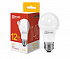 Лампа светодиодная LED, груша (А60), 12 Вт, E27, 3000K теплый IN HOME 