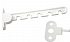 Ограничитель открывания окна пластиковый, L=105 мм, белый