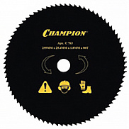 Нож Champion 80 зубый (255*25.4*1,8) с остроугольными зубами для бензо/электро косы - фото