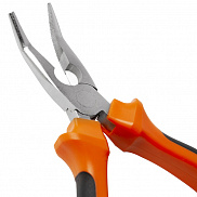 Длинногубцы (тонкогубцы) AV Steel AV-613200, CS, изогнутые 200мм - фото
