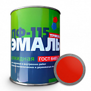 Эмаль (Триоль) ПФ-115 ГОСТ 6465-76 красная 0,8кг - фото