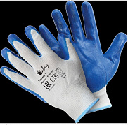 Перчатки Libry «Антискользящие» полиэстеровые, нитриловое покрытие, , 9(L) - фото