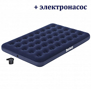 Матрас надувной Pavillo Bestway 191х137х22 см, с электрическим насосом 220-240V, 67287 - фото