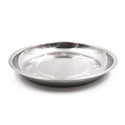 Тарелка "Следопыт" нерж., d 19 см/400/480/ - фото