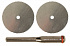 Диски отрезные для гравера HSS 2шт и штифт (3.1мм), набор, Fit