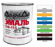Эмаль (Дарада) ПФ-115 ГОСТ белая, 0,8 кг - фото