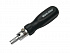 Отвертка для насадок BlackHorn AV-137F (304) реверсная усиленная, черная ручка -00304-