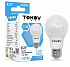 Лампа светодиодная LED, груша (A60), 16 Вт, E27, 6500K белый Tokov Electric